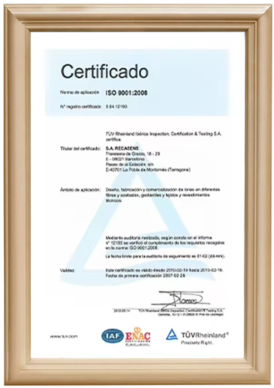 ISO Certificate