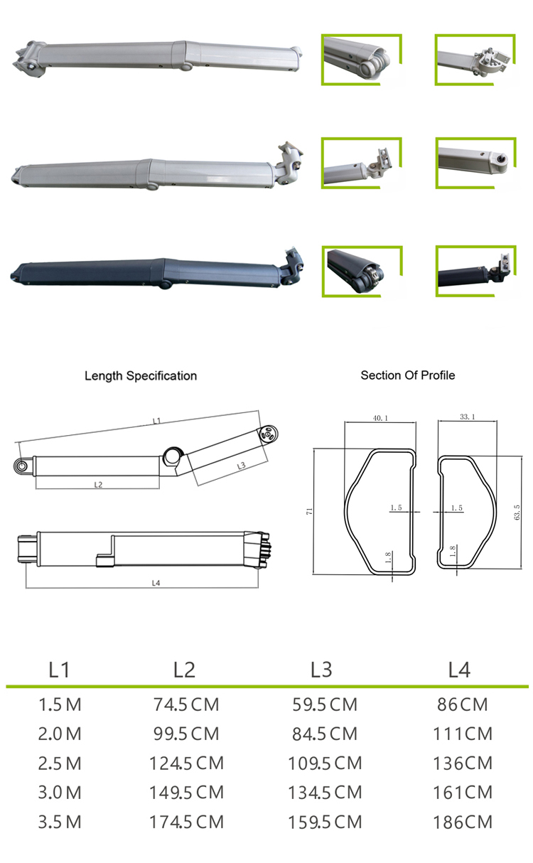 AFA600 Aluminum Awning Arms
